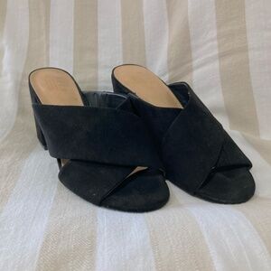 Apt. 9 | Black slip-on block heels.